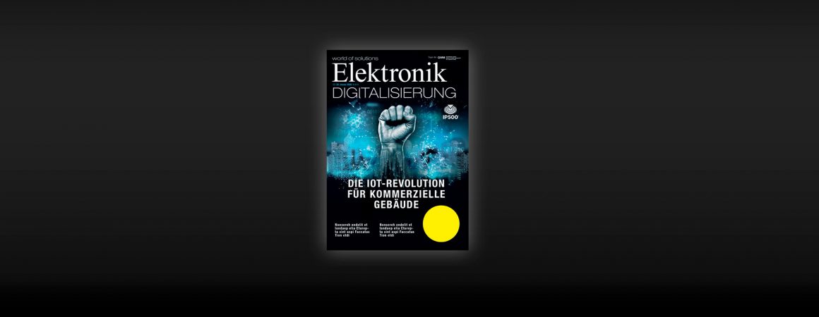 IP500´s appearance as the cover story of the technical journal: Elektronik